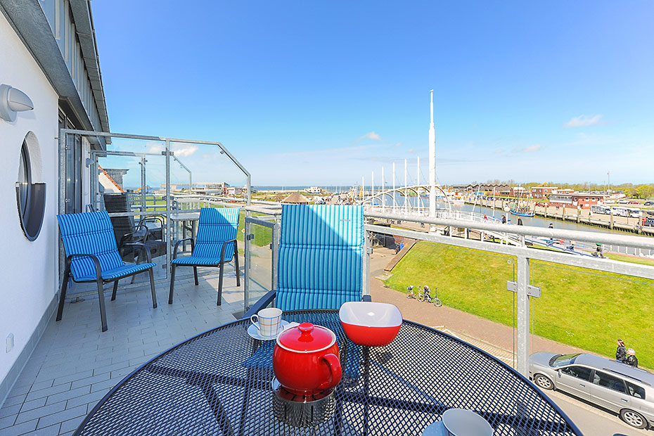 Ferienwohnung „Bullaugenkiek“ - Balkon