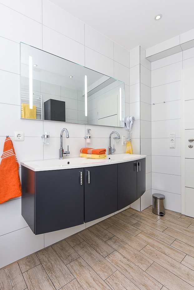 Ferienwohnung „Nordseekieker“ - Badezimmer