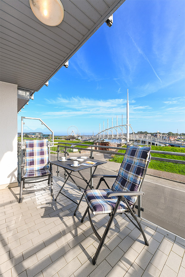Ferienwohnung „Nordseekieker“ - Balkon