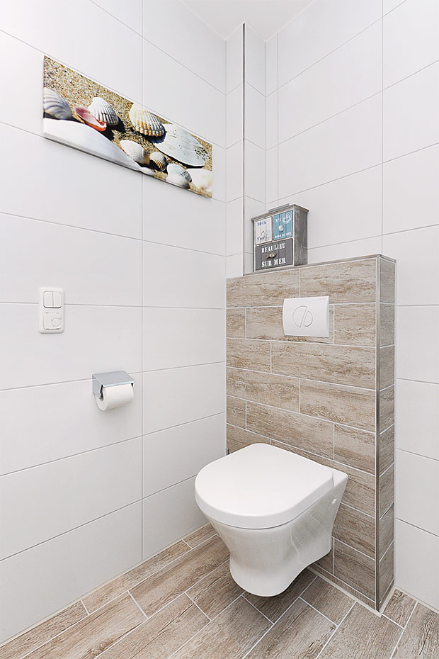 Ferienwohnung „Seedeich“ - Badezimmer