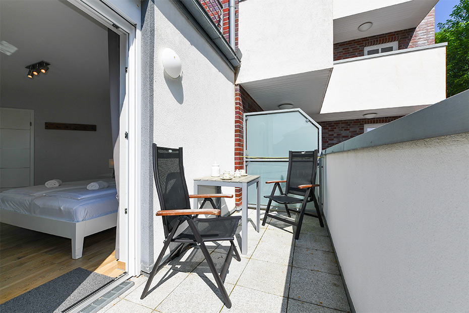 Ferienwohnung „Buhne 5“ - Balkon