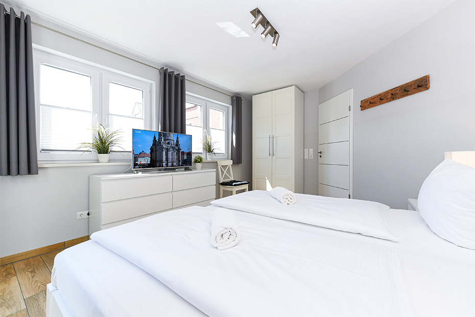 Ferienwohnung „Buhne 5“ - Schlafzimmer