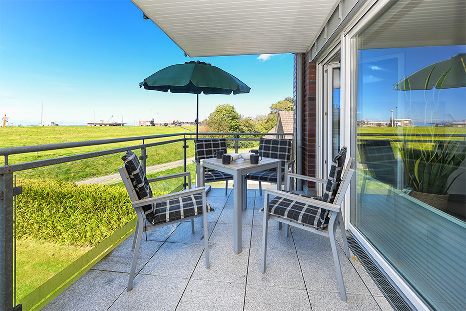 Ferienwohnung „Buhne 6“ - Balkon