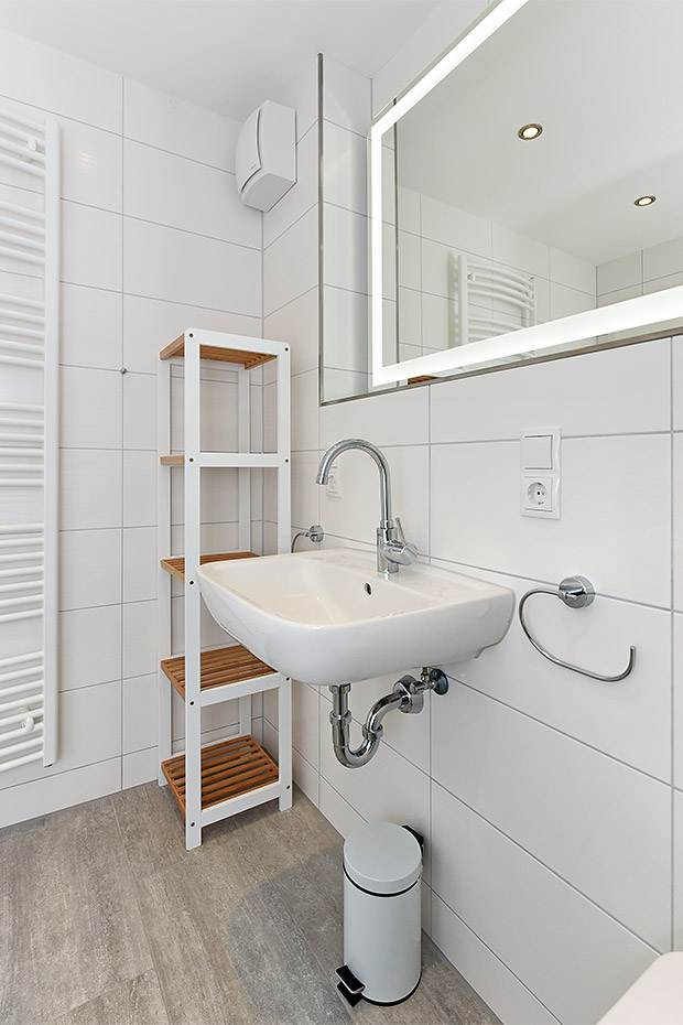 Ferienwohnung „Weiße Düne“ - Badezimmer