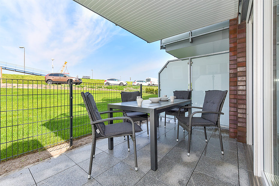 Ferienwohnung „Kutterkieker“ - Terrasse