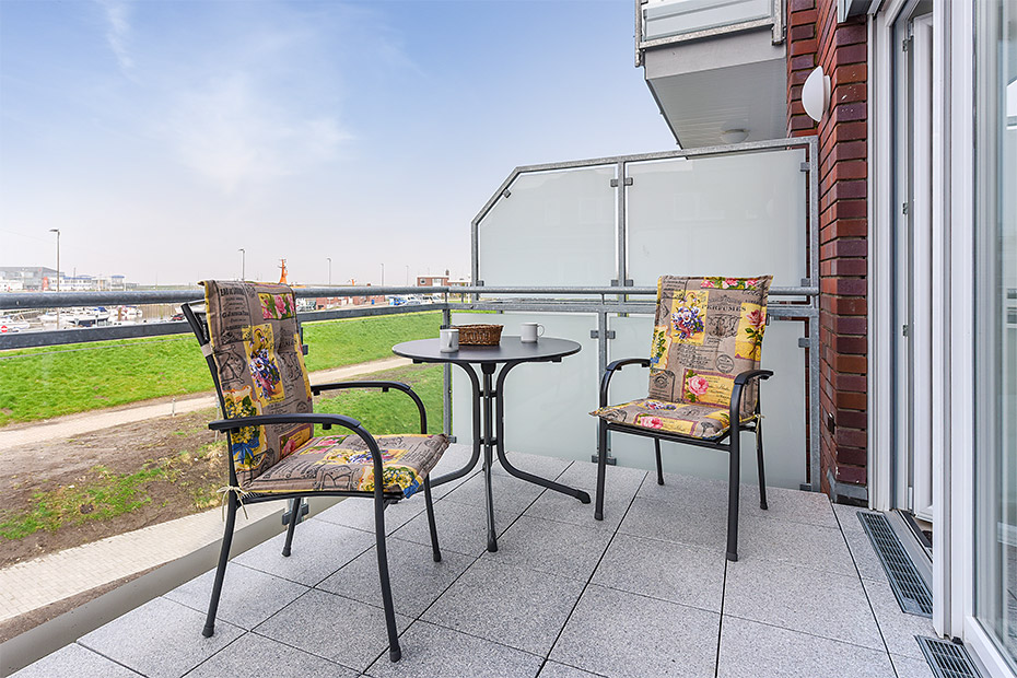 Ferienwohnung „Hafenkieker“ - Balkon