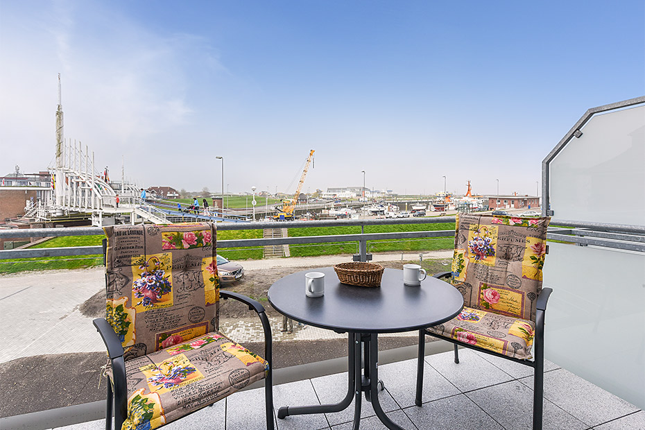 Ferienwohnung „Hafenkieker“ - Balkon