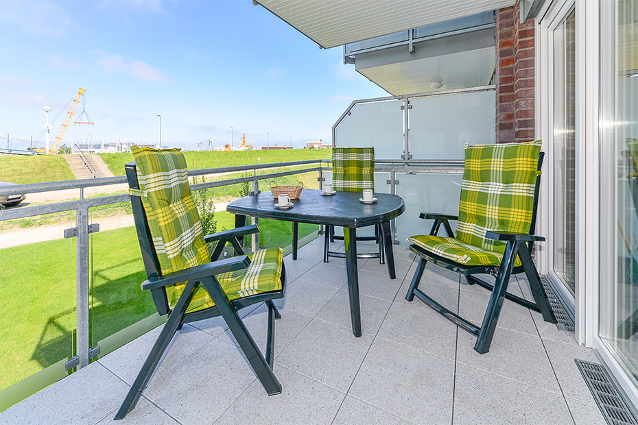 Ferienwohnung „Molenfeuer“ - Balkon