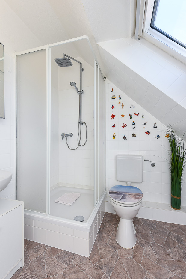 Ferienwohnung „Wellenrauschen“ - Badezimmer