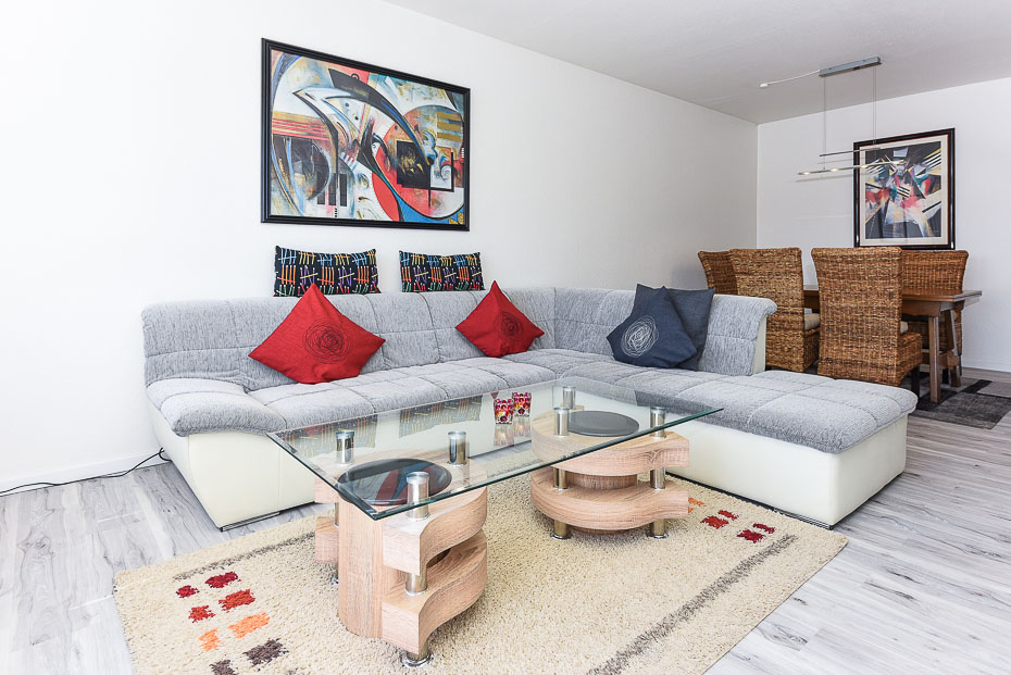 Ferienwohnung „Wellenrauschen“ - Wohnzimmer