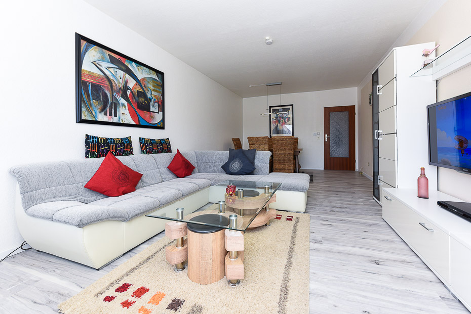 Ferienwohnung „Wellenrauschen“ - Wohnzimmer