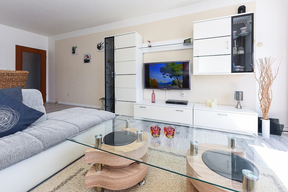 Ferienwohnung „Wellenrauschen“ - Wohnzimmer