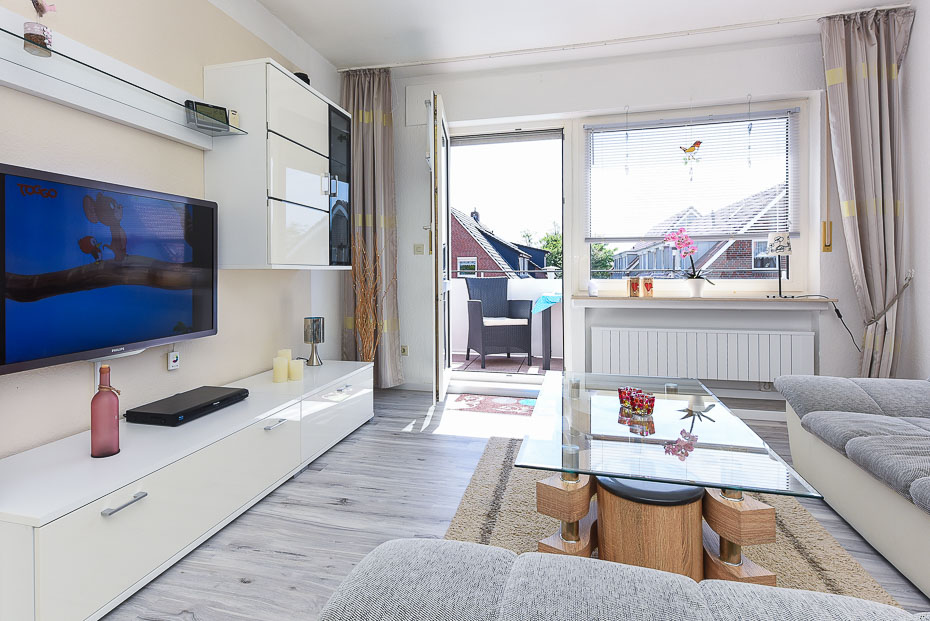 Ferienwohnung „Wellenrauschen“ - Wohnzimmer