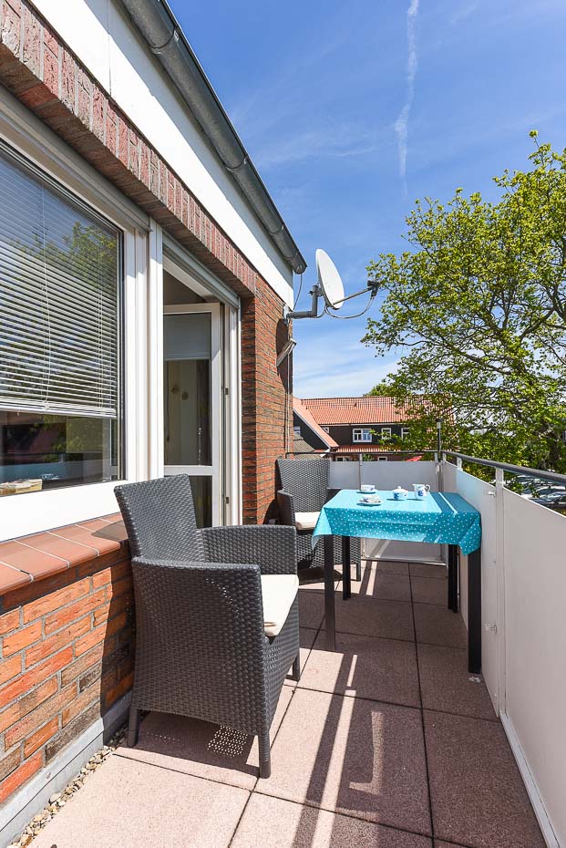 Ferienwohnung „Wellenrauschen“ - Balkon