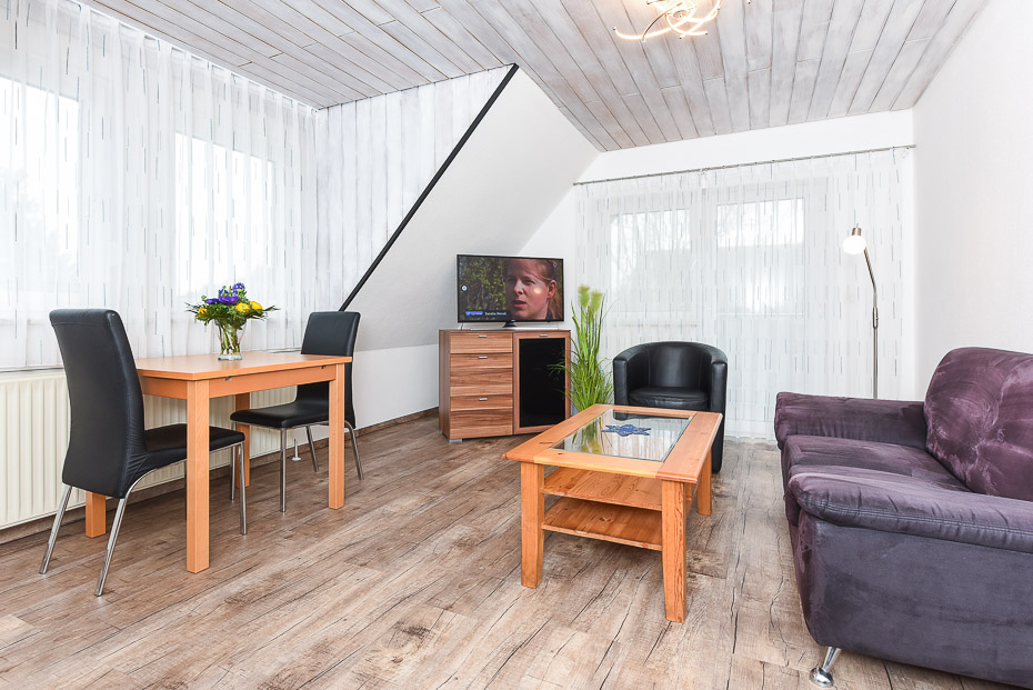 Ferienwohnung „Seehund 1“ - Wohnzimmer