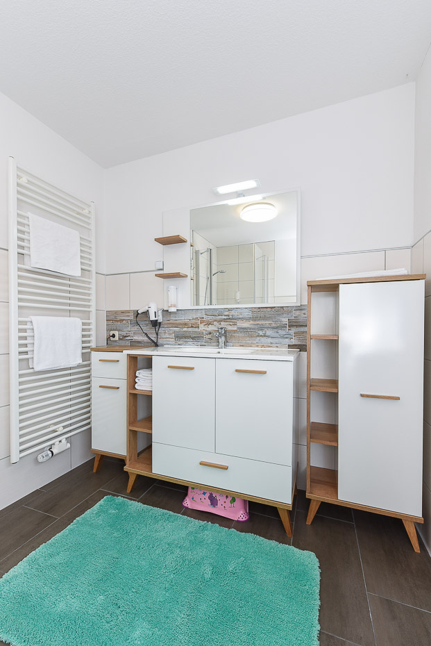 Ferienwohnung „Seehund 2“ - Badezimmer