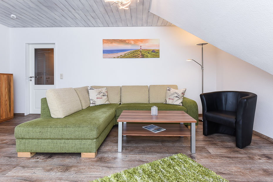 Ferienwohnung „Seehund 2“ - Wohnzimmer