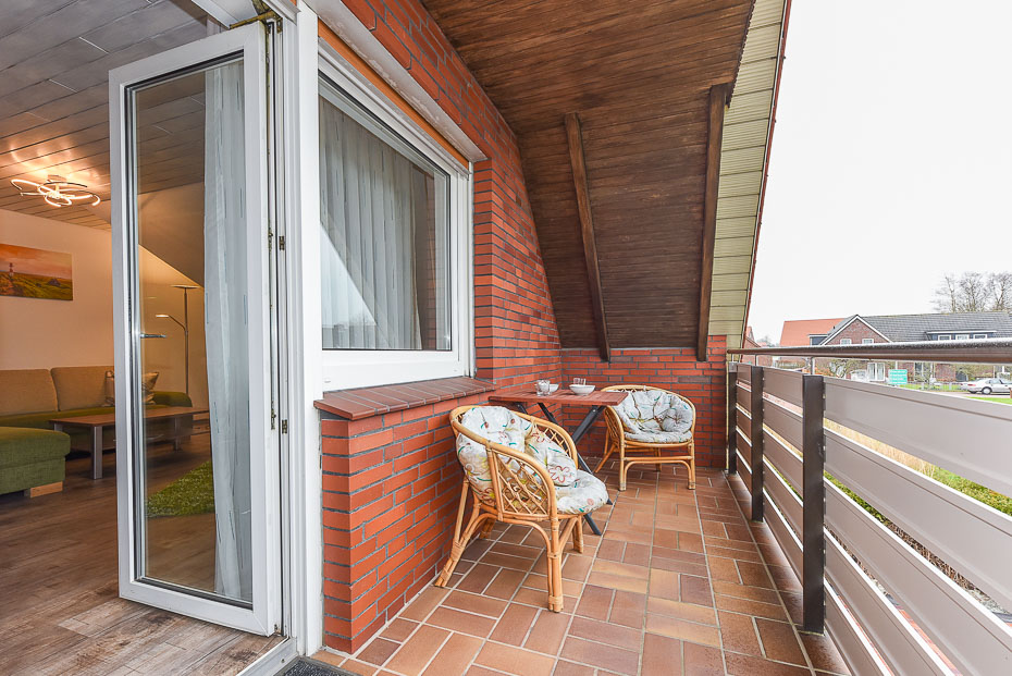 Ferienwohnung „Seehund 2“ - Balkon