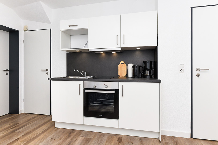 Ferienwohnung „Ebbe“ (3) - Wohnraum mit integrierter Küche