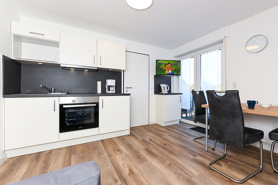 Ferienwohnung „Abendstern“ (5) - Wohnraum mit integrierter Küche