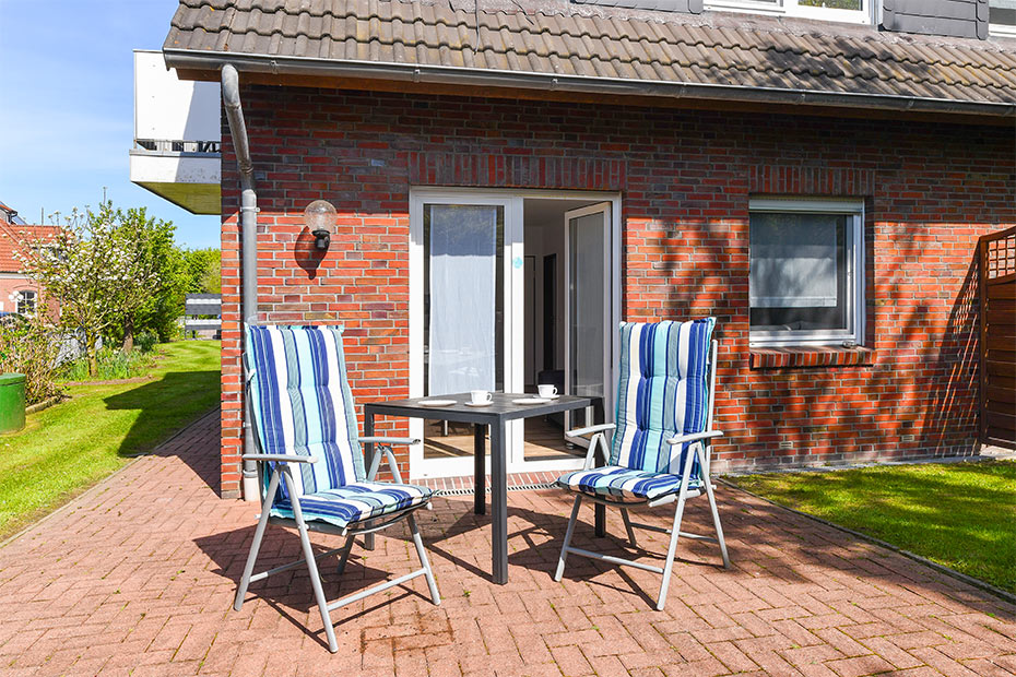 Ferienwohnung „Nordseewelle“ (6) - Terrasse