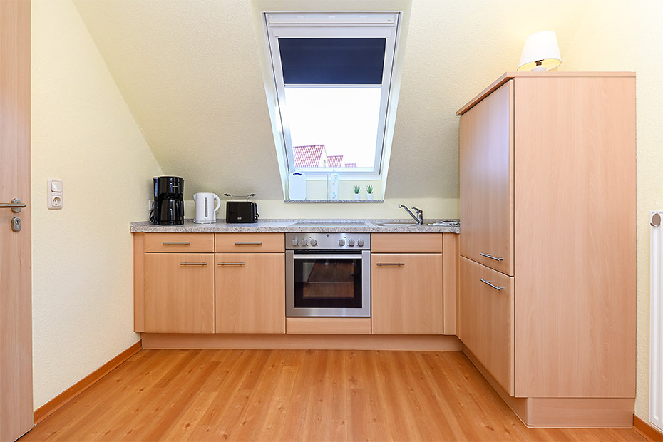 Ferienwohnung „Flut“ - Wohnraum mit integrierter Küche