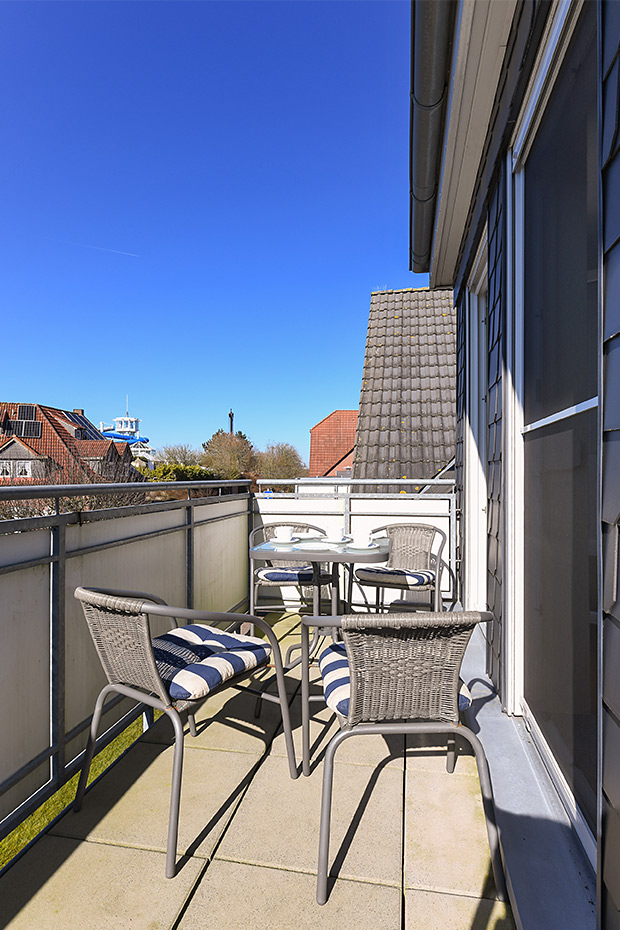 Ferienwohnung „Flut“ - Balkon