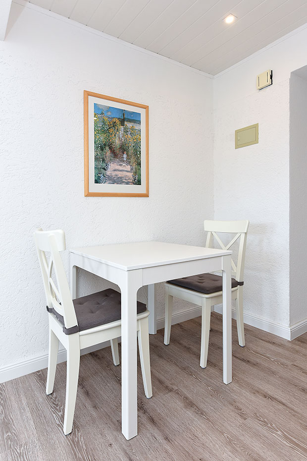 Ferienwohnung 5 - Wohnzimmer mit integriertem Küchenbereich