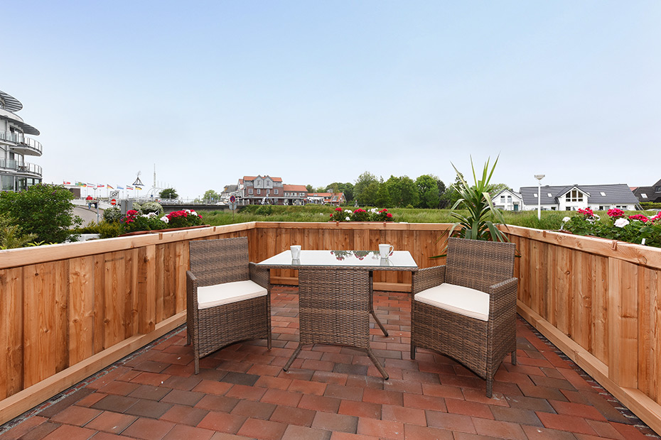 Ferienwohnung „Möwe 1“ - Terrasse