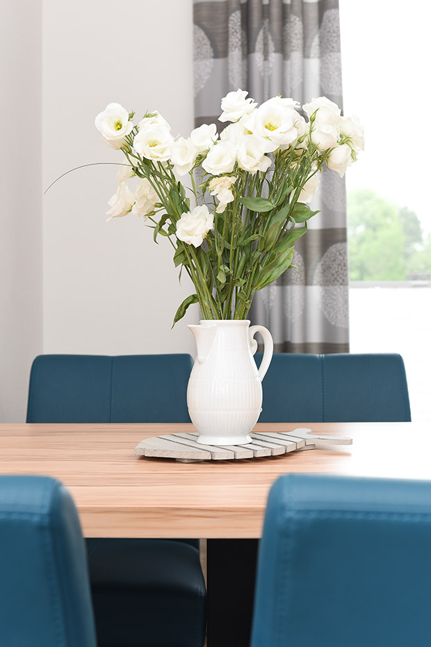 Ferienwohnung „Möwe 1“ - Wohnzimmer mit Schlafcouch