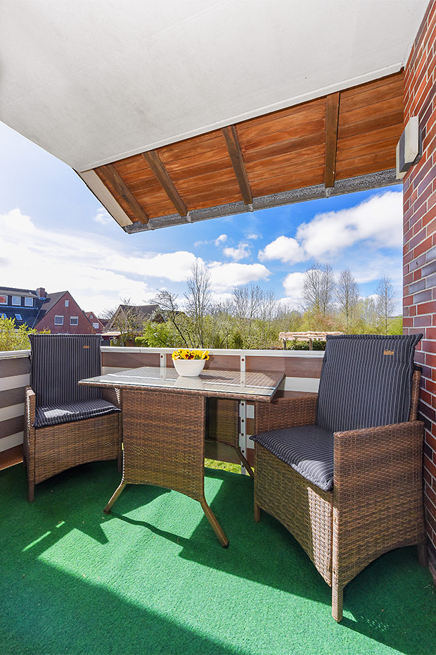 Ferienwohnung „Möwe 2“ - Balkon