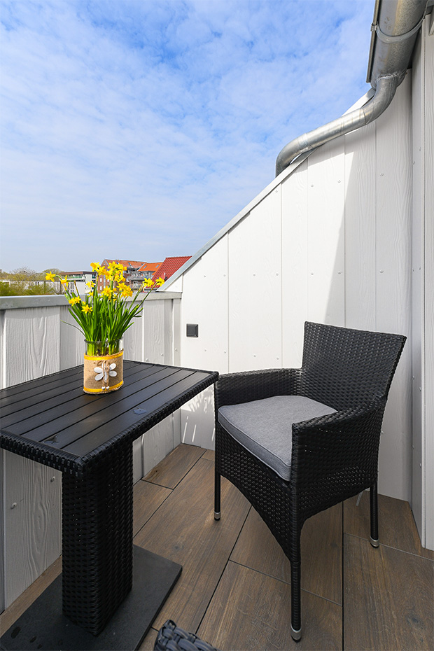 Ferienwohnung „Möwe 3“ - Balkon