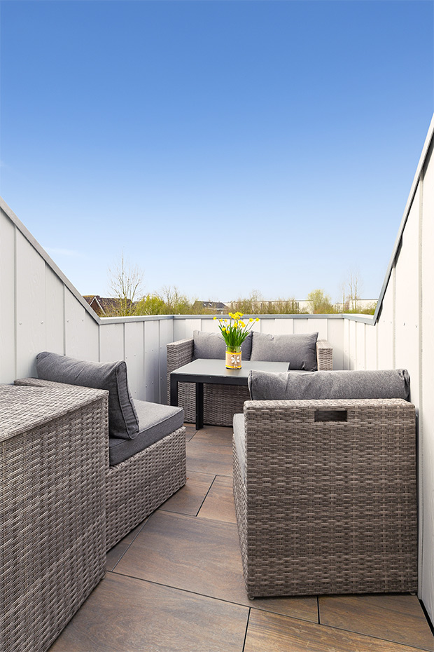 Ferienwohnung „Möwe 4“ - Balkon