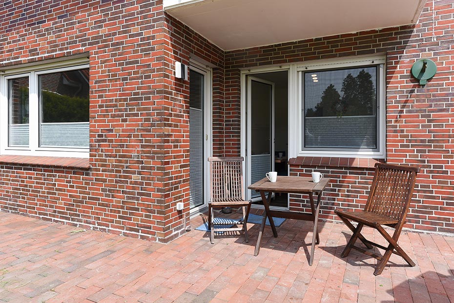 Ferienwohnung „Möwe 5“ - Terrasse