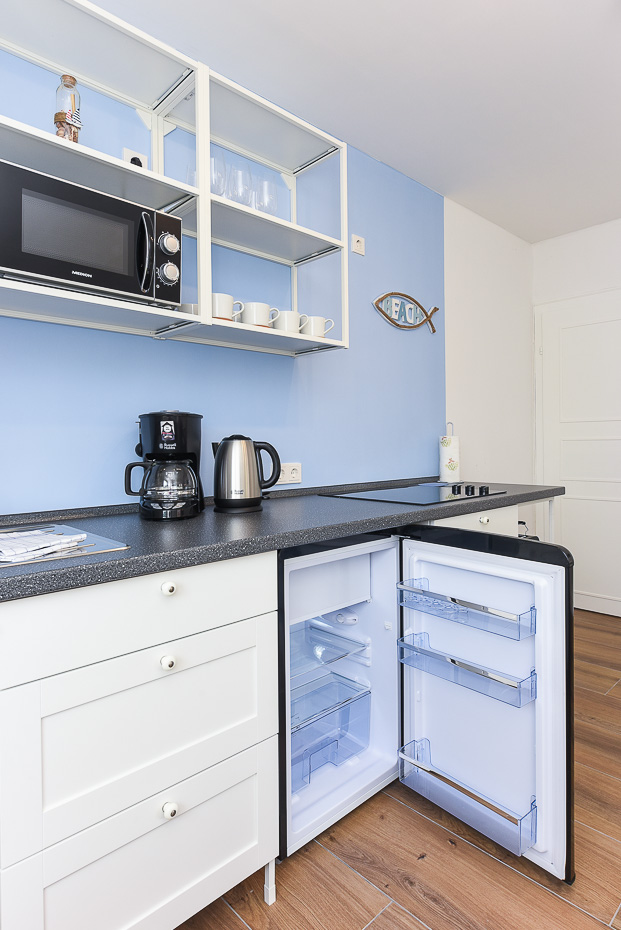 Ferienwohnung 5 - Wohnzimmer mit integriertem Küchenbereich