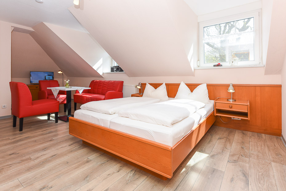 Apartment 18 - Wohn- und Schlafraum mit integriertem Küchenbereich