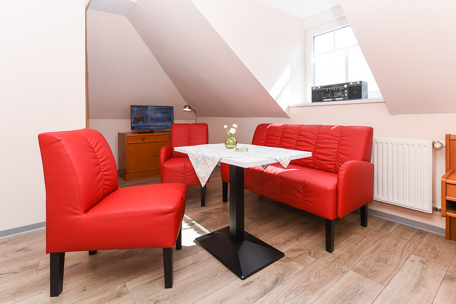 Apartment 18 - Wohn- und Schlafraum mit integriertem Küchenbereich