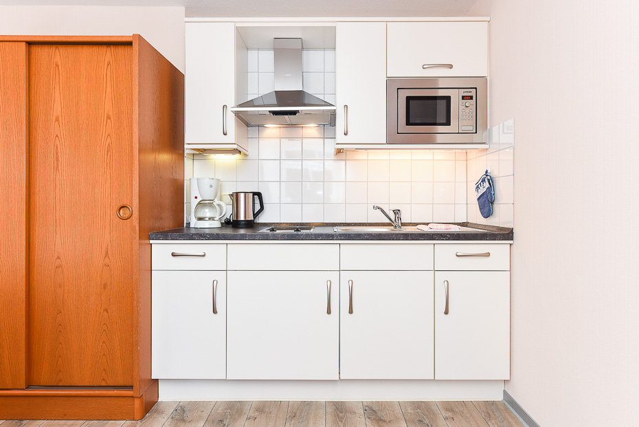 Apartment 18 - Wohn- und Schlafraum mit integriertem Küchenbereich