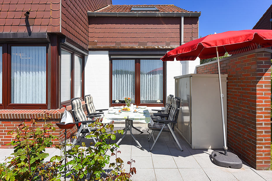 Ferienwohnung - Terrasse