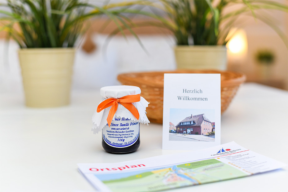 Apartment „Wangerooge“ - Wohn- und Schlafraum mit integriertem Küchenbereich