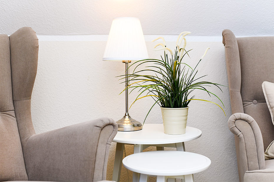 Apartment „Wangerooge“ - Wohn- und Schlafraum mit integriertem Küchenbereich