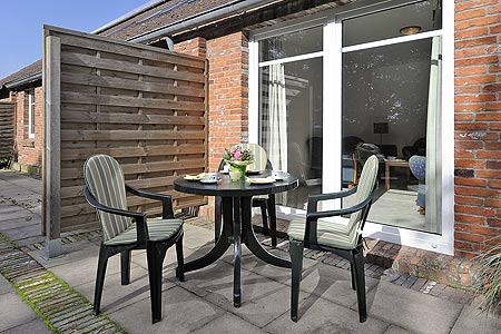 Ferienwohnung „Südseite, mitte“ - Terrasse