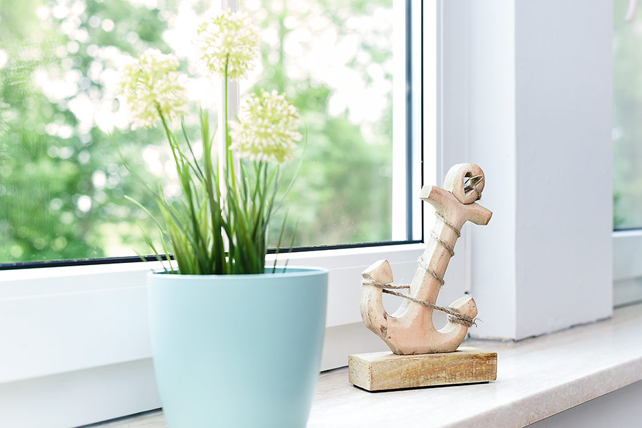 Ferienwohnung „Westen“ - Wohnzimmer mit integriertem Küchenbereich