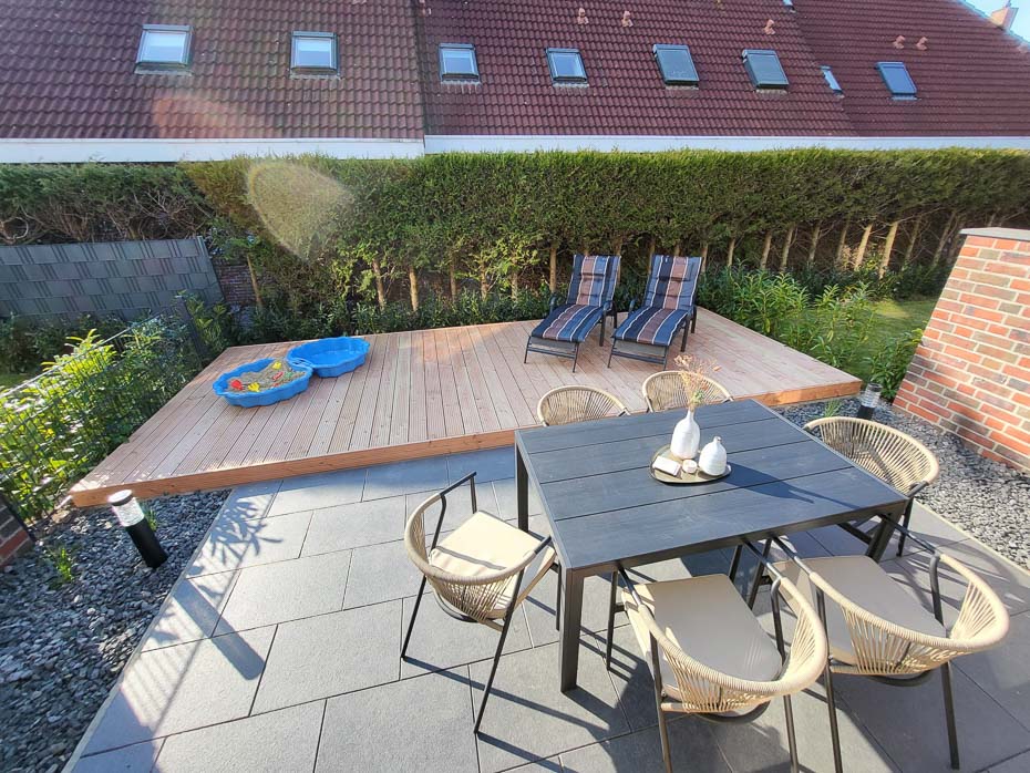 Ferienhaus „Friesennest“ - Terrasse