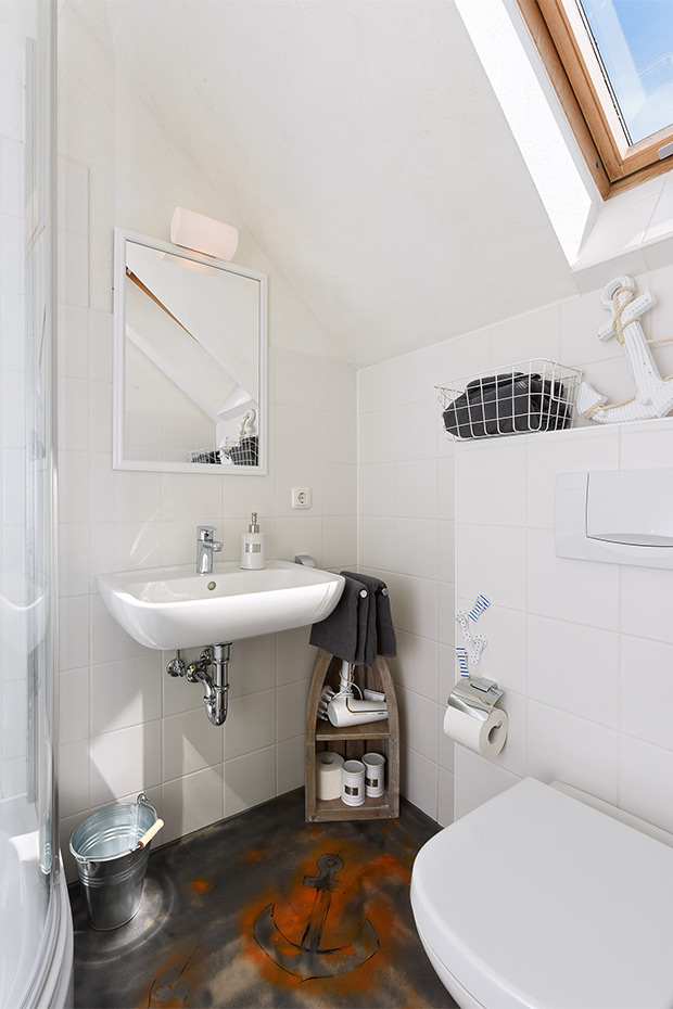 Ferienwohnung „Liegeplatz #1“ - Badezimmer