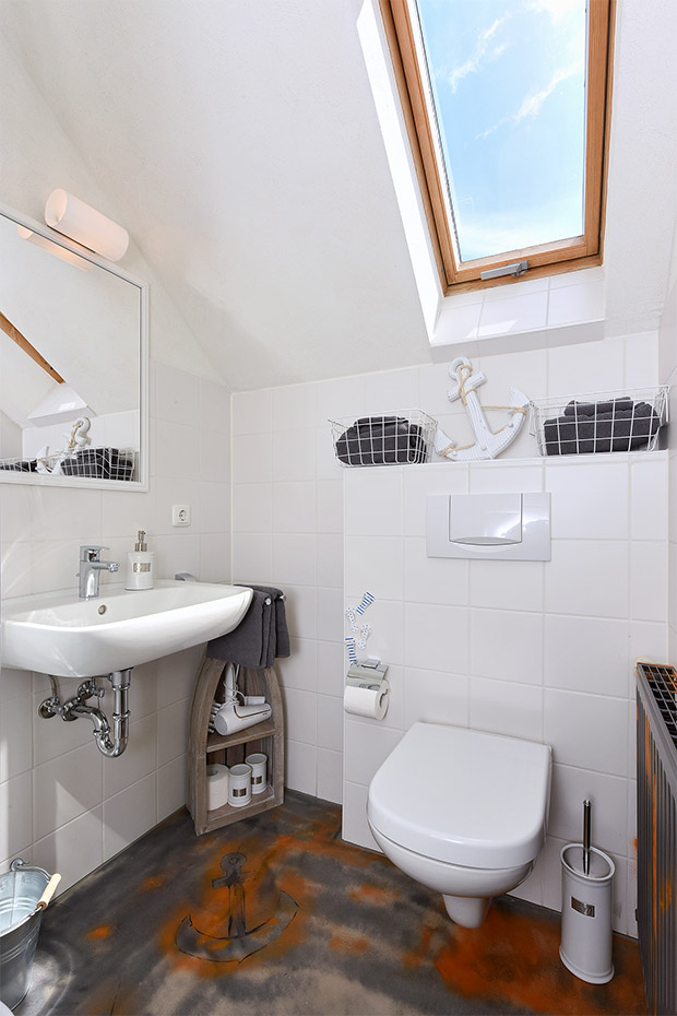 Ferienwohnung „Liegeplatz #1“ - Badezimmer