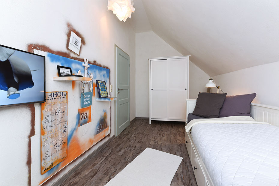 Ferienwohnung „Liegeplatz #2“ - Schlafzimmer 2/Kinderzimmer