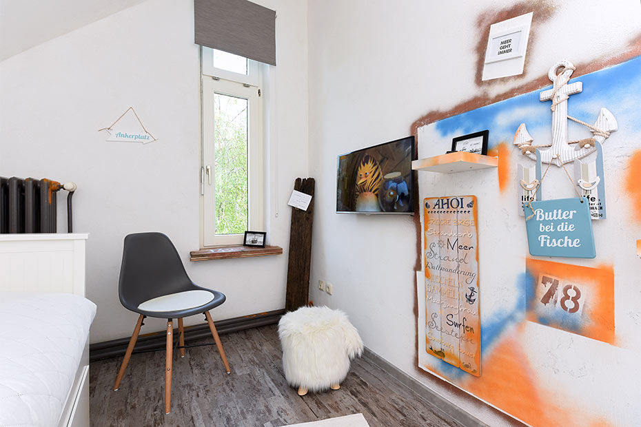 Ferienwohnung „Liegeplatz #2“ - Schlafzimmer 2/Kinderzimmer