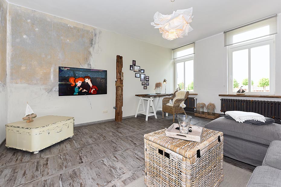 Ferienwohnung „Liegeplatz #2“ - Wohnzimmer