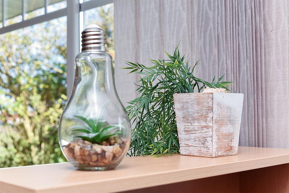 Ferienwohnung „Seewind“ - Wohnzimmer mit integriertem Küchenbereich